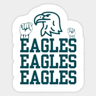 Eagles Eagles Eagles Sticker